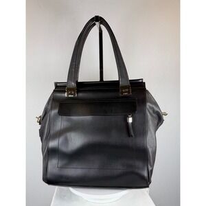 Ripani Black Italian Leather Handbag – Authentic, Structured, Elegant. Excellent